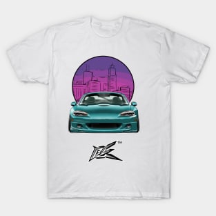 MAZDA MIATA NB STANCED GREEN METALLIC T-Shirt